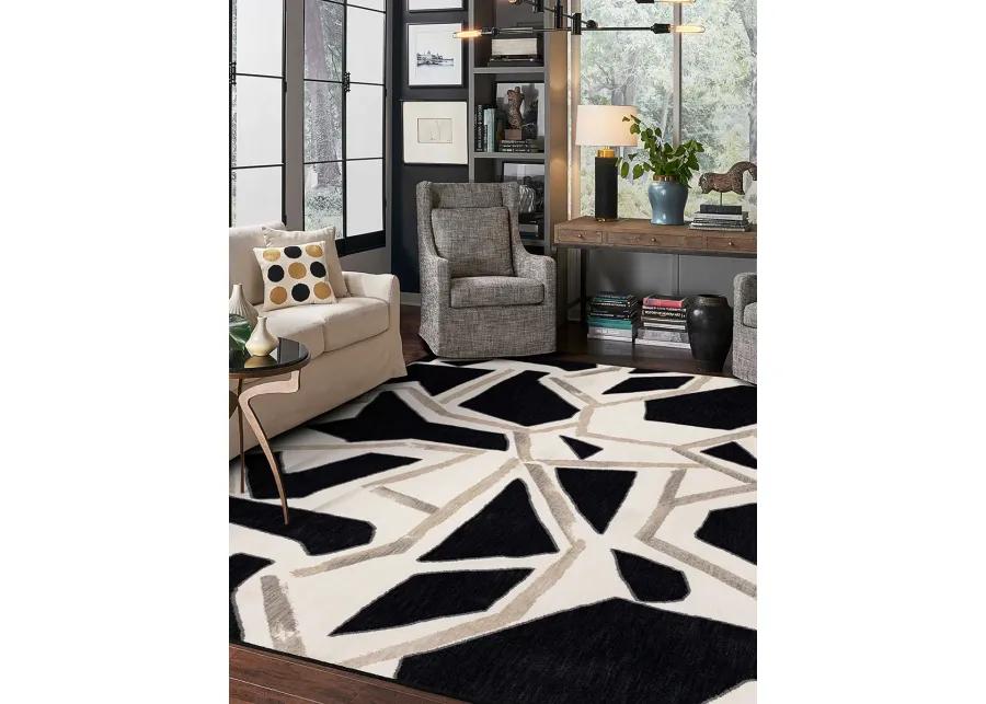 Rendition by Stacy Garcia Home Zagoria Soot 5' 3" X 7' 10" Rug