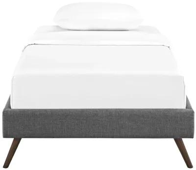 Modway - Loryn Twin Fabric Bed Frame with Round Splayed Legs