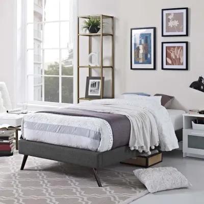 Modway - Loryn Twin Fabric Bed Frame with Round Splayed Legs