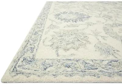 Norabel NOR04 Ivory/Blue 7'9" x 9'9" Rug