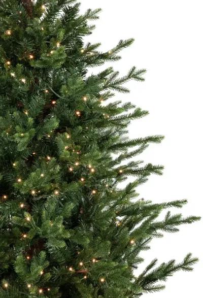 4' Pre-Lit Potted Deluxe Russian Pine Artificial Christmas Tree  Warm White LED Lights