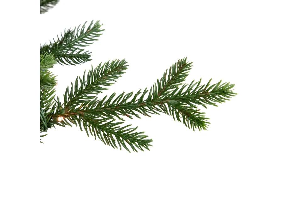 4' Pre-Lit Potted Deluxe Russian Pine Artificial Christmas Tree  Warm White LED Lights