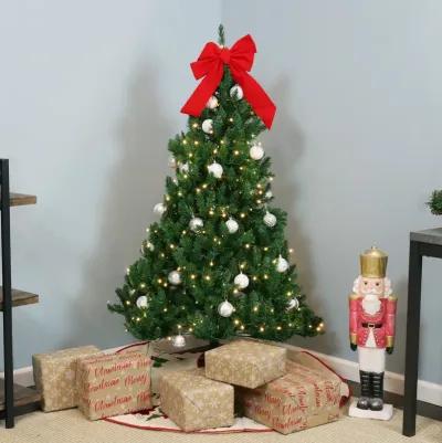 Sunnydaze Tannenbaum Indoor Pre-Lit Artificial Christmas Tree - 5 ft