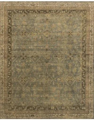 Heirloom HQ04 Aqua/Terracotta 10' x 14' Rug