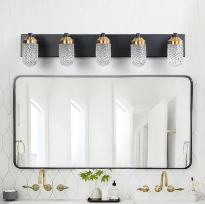 Vanity Lights With 5 LED Bulbs For Bathroom Lighting