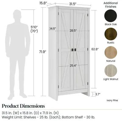 Farmington 31.5" Wide Storage Cabinet