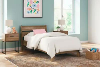 Twin Platform Panel Bed