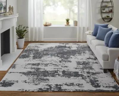 Zarah 8917F Ivory/Gray/Blue 8' x 10' Rug