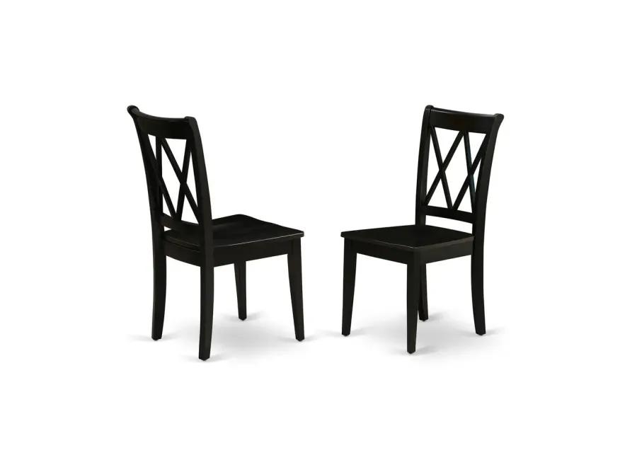 Dining Room Set Black, DLCL3-BLK-W