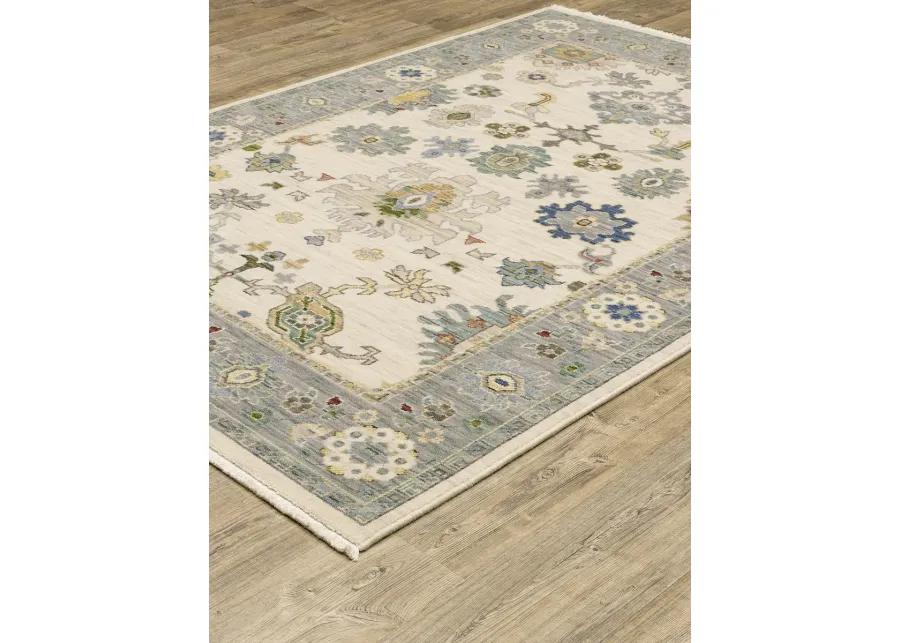 Lucca 3'3" x 5' Ivory Rug