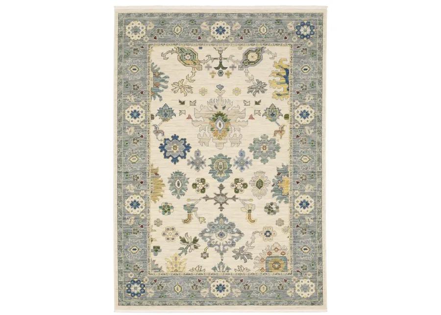 Lucca 3'3" x 5' Ivory Rug