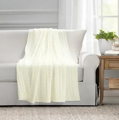 Cable Soft Knitted Throw