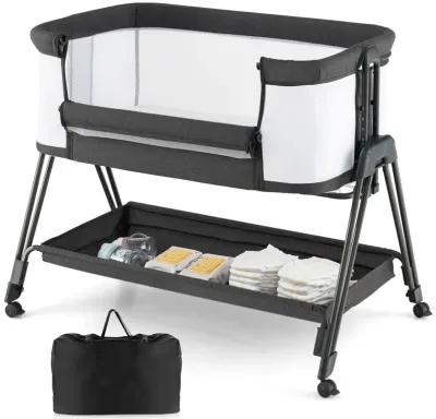 Baby Portable Bedside Sleeper with 7 Adjustable Heights