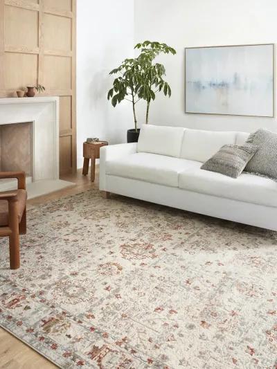 Estelle EST01 Ivory/Rust 5'3" x 7'8" Rug