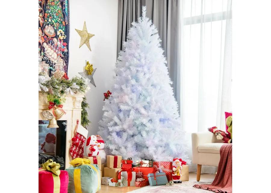 Iridescent Tinsel Artificial Christmas Tree with Branch Tips