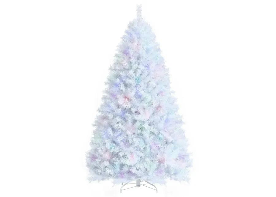 Iridescent Tinsel Artificial Christmas Tree with Branch Tips