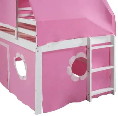 Merax Castle Loft Bed with Slide and Tent