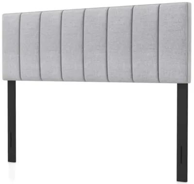 Hivvago Linen Upholstered Headboard with Solid Wood Legs and Adjustable Width