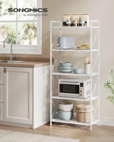 23.6" Wide Storage Rack with X Side Frames Cloud White