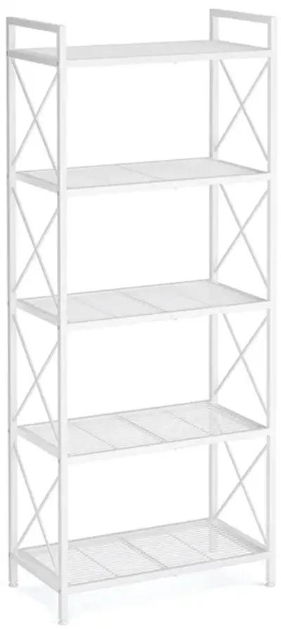 23.6" Wide Storage Rack with X Side Frames Cloud White