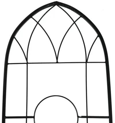 Sunnydaze 2-Piece Arched Wall Trellis with Flowerpot Supports