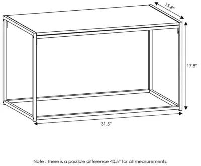 Furinno Camnus Modern Living Coffee Table, Columbia Walnut