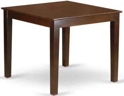 5 Piece Dining Room Table Set Consists of a Square Solid Wood Table