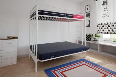 Atwater Living Metal Twin Over Futon Bunk Bed