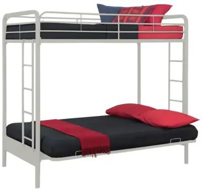 Atwater Living Metal Twin Over Futon Bunk Bed