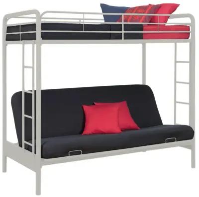 Atwater Living Metal Twin Over Futon Bunk Bed