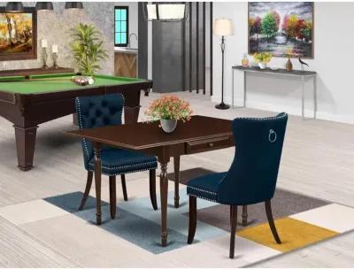 3 Piece Dining Set Consists of a Rectangle Kitchen Table with Dropleaf