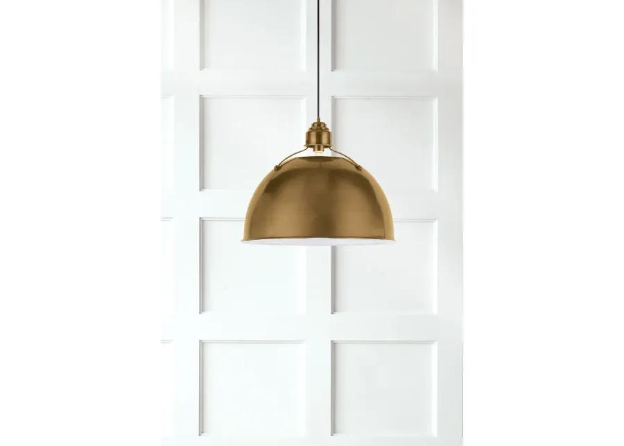 Eugene Medium Brass Pendant