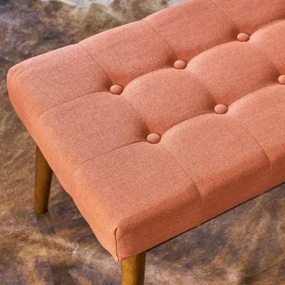 Mid-Century Tufted Ottoman with Versatile Comfort