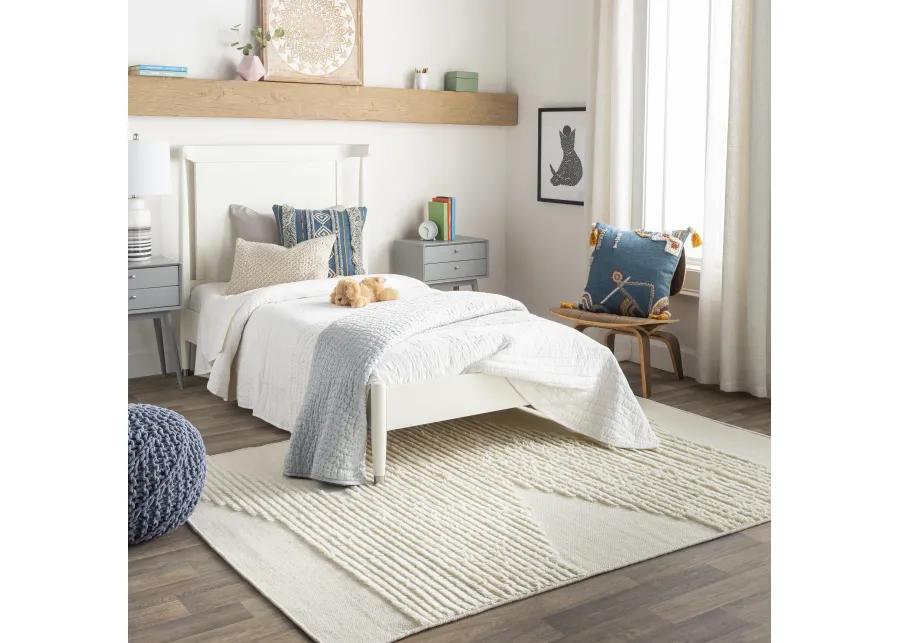 Apache APA-2301 2' x 3' White Rug