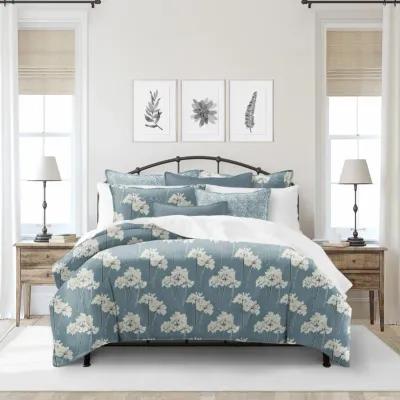 6ix Tailors Fine Linens Summerfield Blue Comforter Set