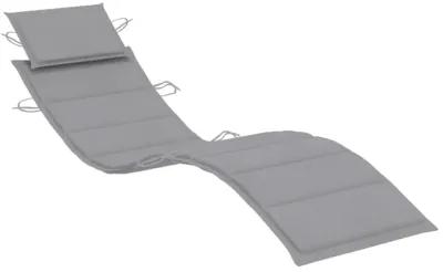 vidaXL Sun Lounger Cushion Gray 73.2"x22.8"x1.6"