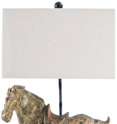 Dynasty Horse Table Lamps Pair