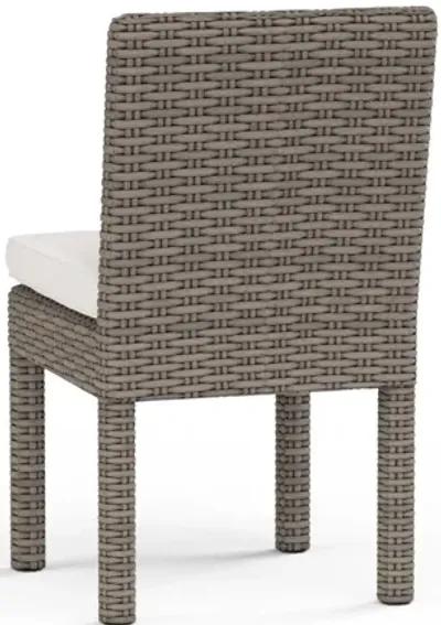 Coronado Armless Dining Chair in Canvas Flax w/ Self Welt