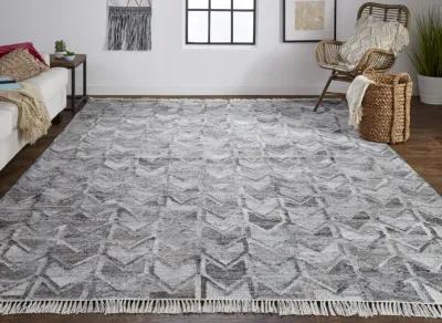 Beckett 0813F Gray/Silver/Taupe 5' x 8' Rug