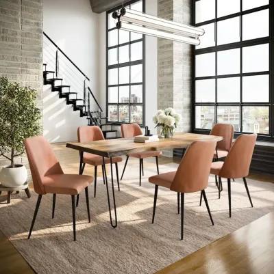 Jofran Nature's Edge Seven Piece Solid Acacia Dining Set