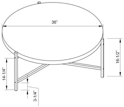 Coffee Table Dark Taupe Black