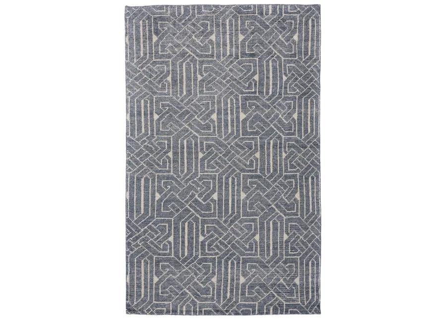 Parker I6051 5' x 8' Blue/Ivory Rug