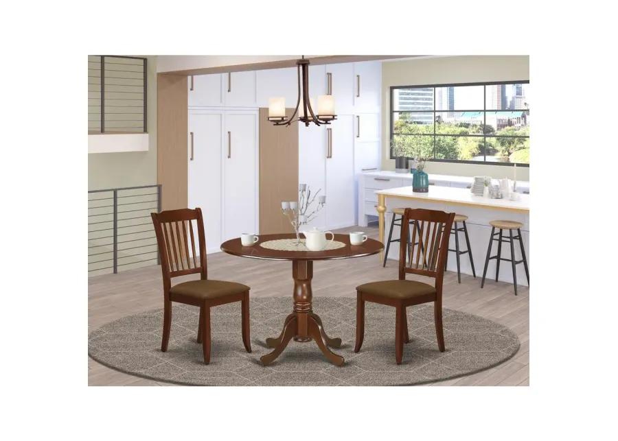 Dining Room Set Mahogany, DLDA3-MAH-C