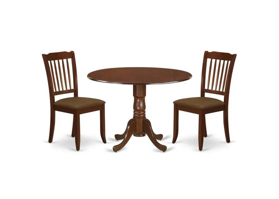 Dining Room Set Mahogany, DLDA3-MAH-C