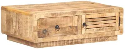 vidaXL Coffee Table 35.4"x23.6"x11.4" Rough Mango Wood