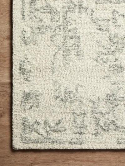 Annie ANN01 White/Grey 3'6" x 5'6" Rug