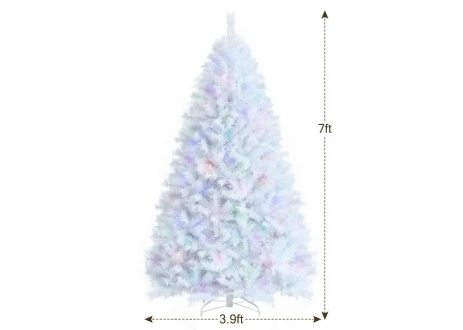 Iridescent Tinsel Artificial Christmas Tree with 1156 Branch Tips