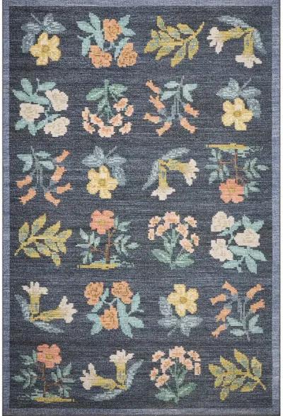 Rosa RSA-03 Navy 7''6" x 9''6" Rug by Rifle Paper Co.