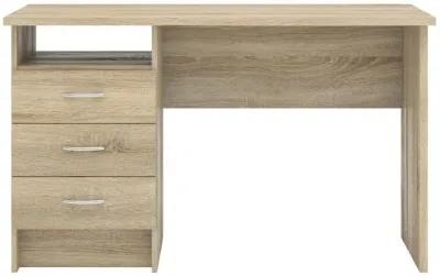 Tvilum Whitman Desk with 3 Drawers, Oak Structure