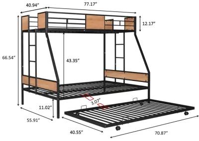 Twin Over Full Bunk With Trundle